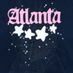 Sp5der Atlanta Hoodie Navy Back
