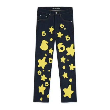 Sp5der Beluga Jean Indigo Denim Front