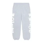 Sp5der Beluga Sweatpants Heather Grey Front