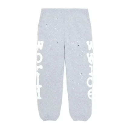 Sp5der Beluga Sweatpants Heather Grey Front