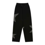 Sp5der Big Star Wide Leg Sweatpant Black Back