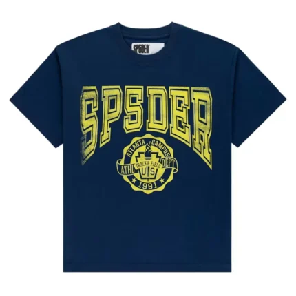 Sp5der Campus Tee Dark Navy Front