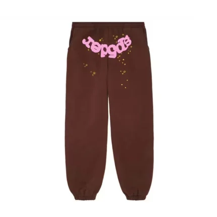 Sp5der Classic Sweatpant Brown Front