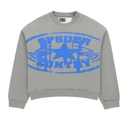 Sp5der Country Crewneck Baby Slate Front