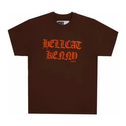 Sp5der Hellcat Kenny Tee Brown Front