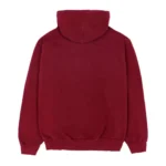 Sp5der Logo Hoodie Maroon Back