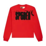 Sp5der Main Label LS Tee Red Front