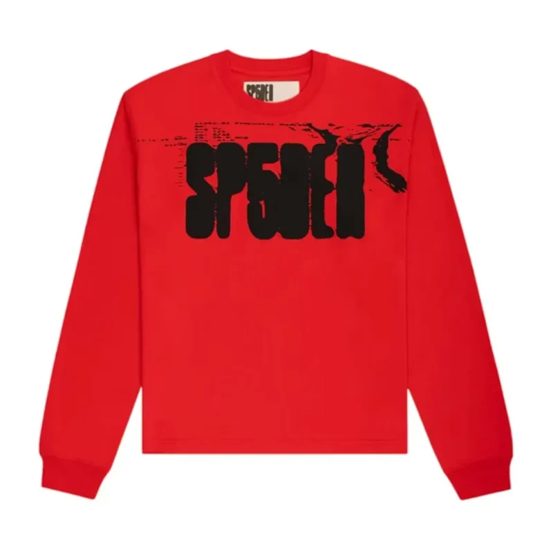 Sp5der Main Label LS Tee Red Front