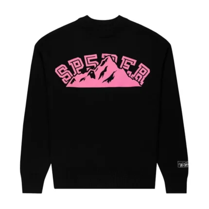 Sp5der Mountain Valley Sweater Black Front