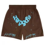 Sp5der OG Web Double Layer Short Brown Front