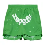 Sp5der OG Web Double Layer Short Green Front