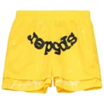Sp5der OG Web Double Layer Short Yellow Front