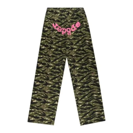 Sp5der OG Web V2 Tiger Camo Sweatpant Tiger Camo Front