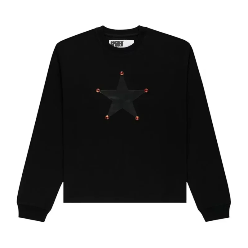 Sp5der Pornstar Longsleeve Tee Black Front