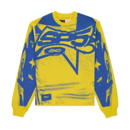 Sp5der SP5 Winners Longsleeve Yellow Front