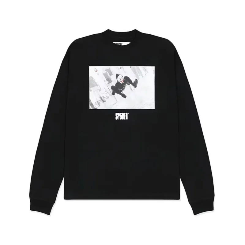 Sp5der Spidey Boy LS Heavyweight Tee Black Front