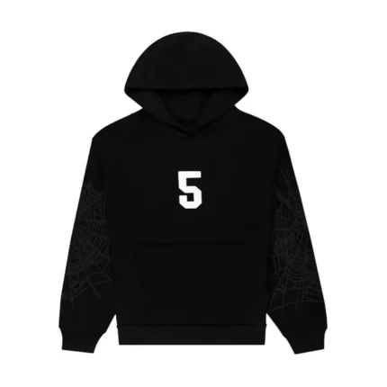 Sp5der Stadium Hoodie Black Front