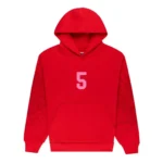 Sp5der Stadium Hoodie Red Front