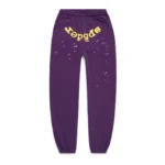 Sp5der Star OG Web V2 Sweatpant Purple Front