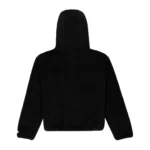 Sp5der Teddy Fleece Zip Up Sweatshirt Black Back