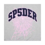 Sp5der Varsity Web Crewneck Heather Grey Back