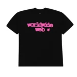 Sp5der Web Tee Black Pink Front