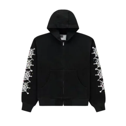 Sp5der Webstone Denim Jacket Black Front